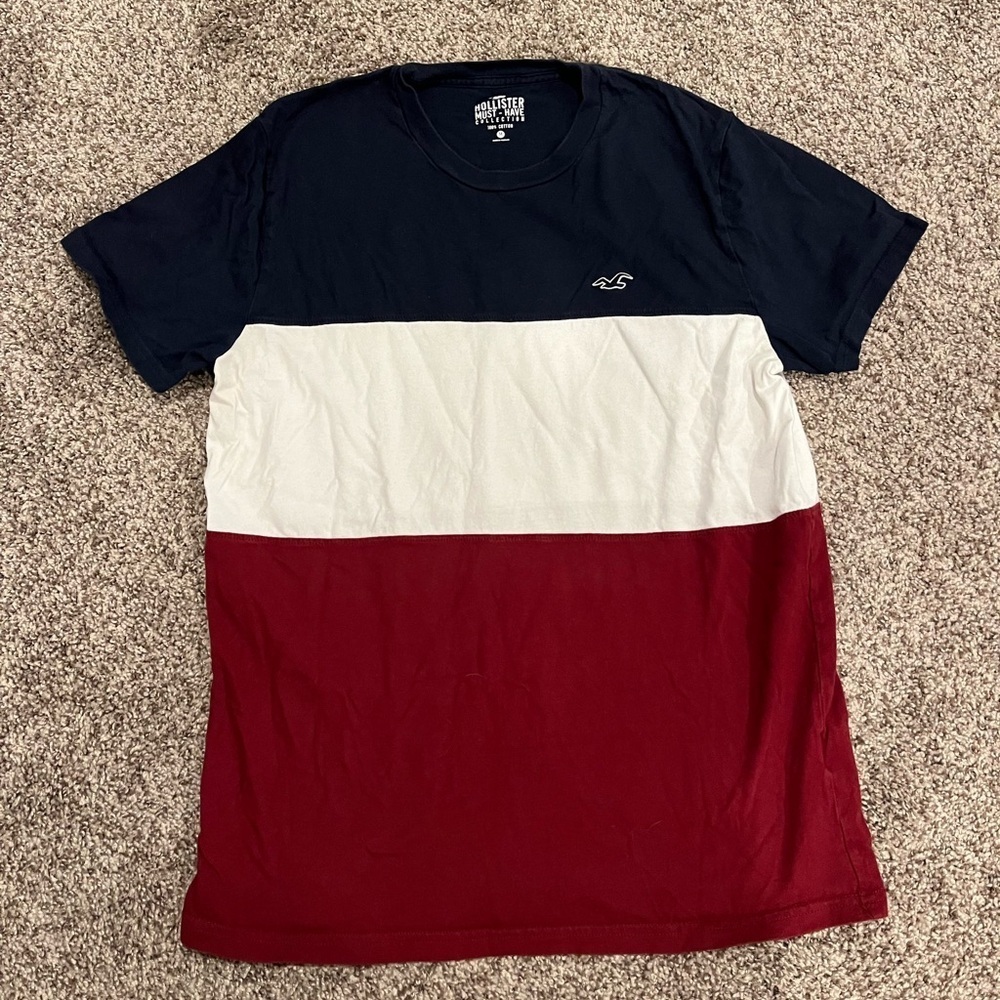 Hollister Color Blocked T-Shirt - Picture 1 of 2